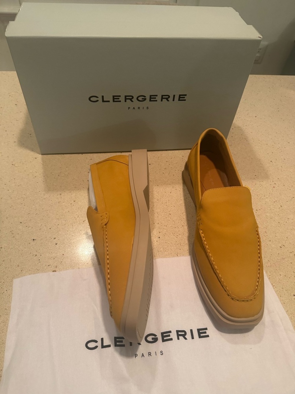 Robert Clergerie Women’s Nubuck Leather Slip-On Loafers FR 39.5, US 9